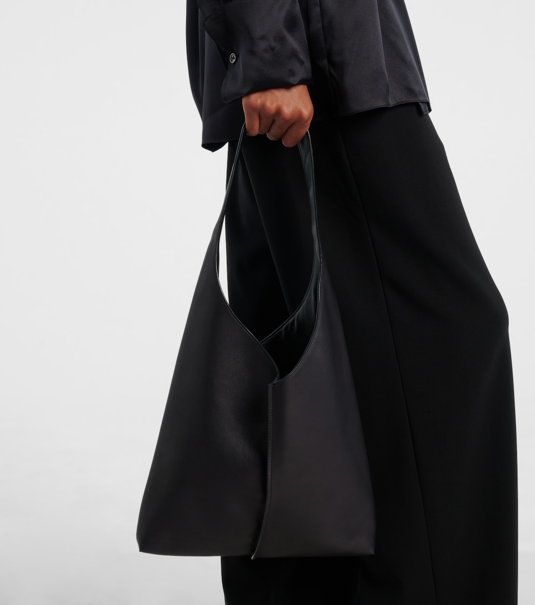 Schultertasche Bindle Small aus Leder | The Row