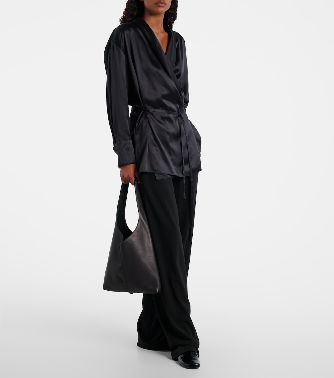 Schultertasche Bindle Small aus Leder | The Row