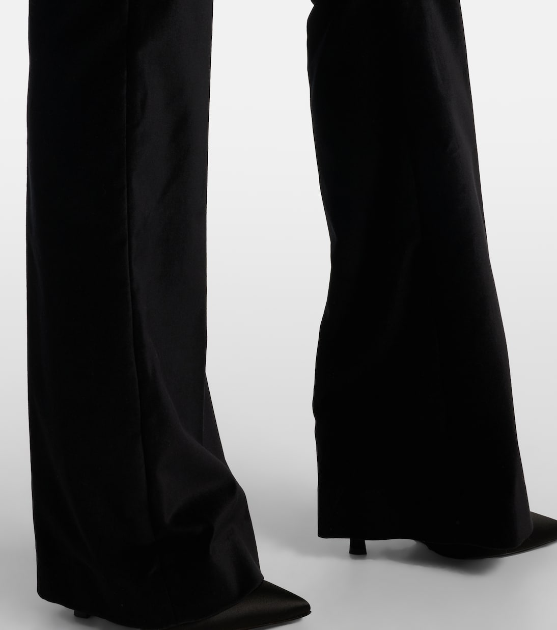 High-Rise-Schlaghose Roux aus Samt | Tove