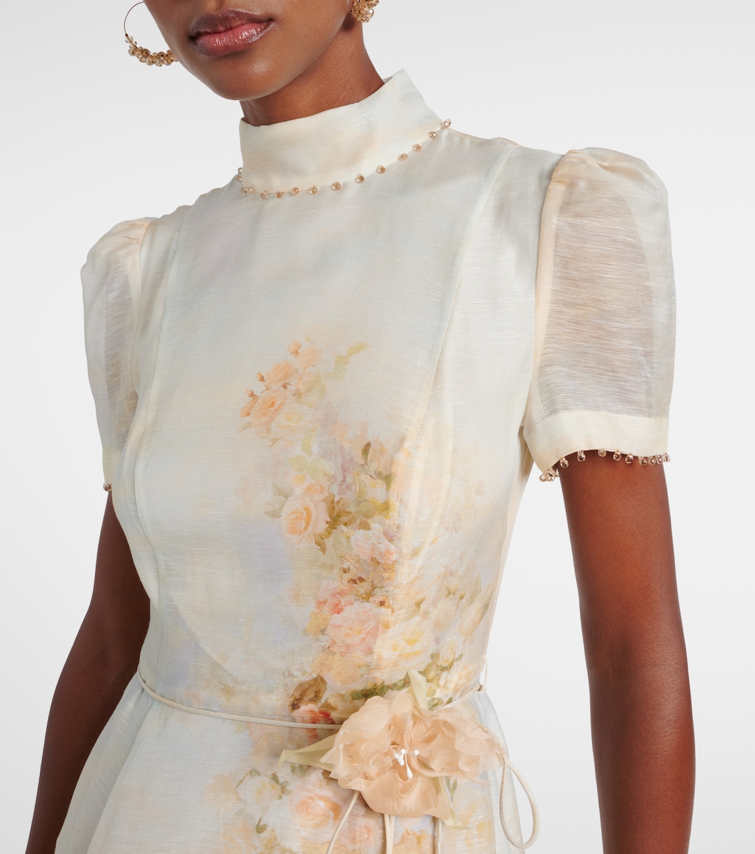 Midikleid Memento aus Leinen und Seide | Zimmermann