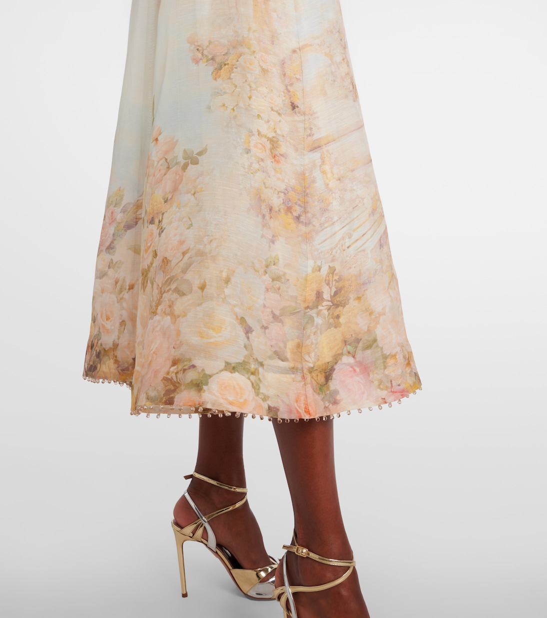 Midikleid Memento aus Leinen und Seide | Zimmermann