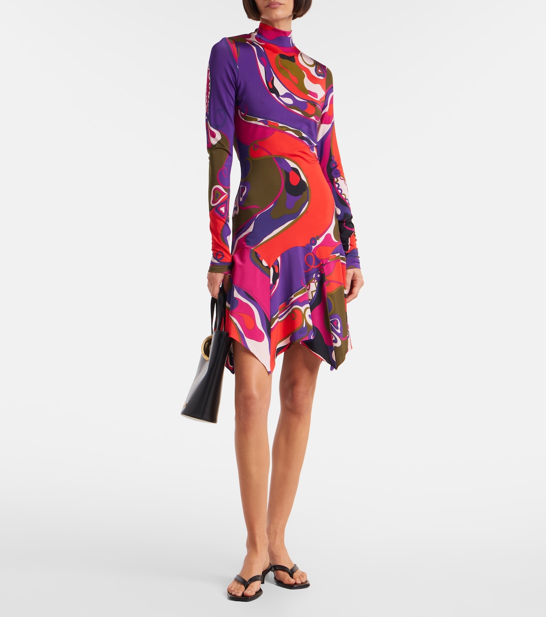 Orchidee jersey minidress | Pucci