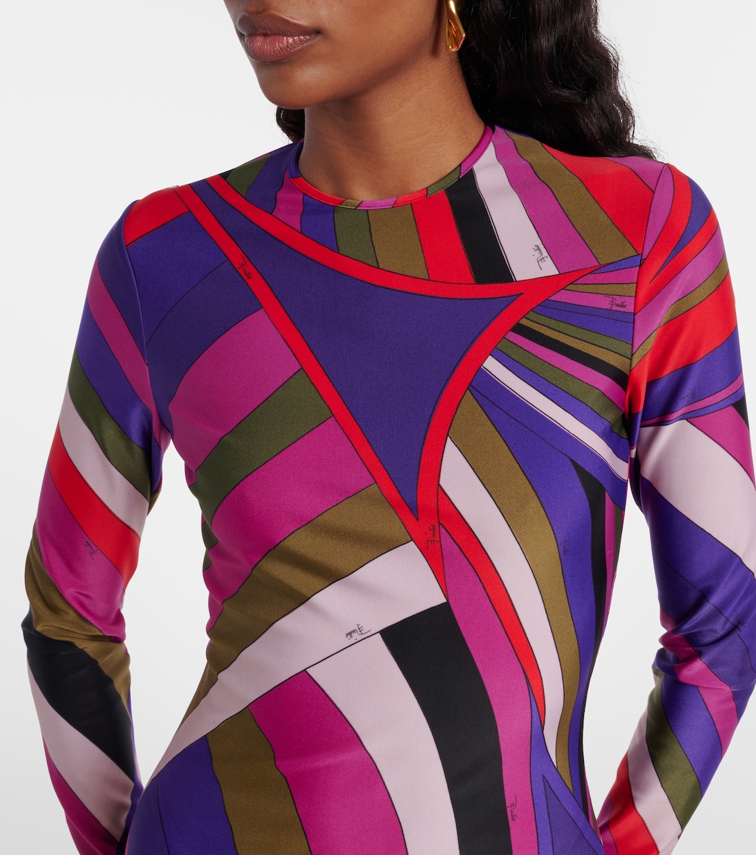 Bedrucktes Midikleid aus Jersey | Pucci