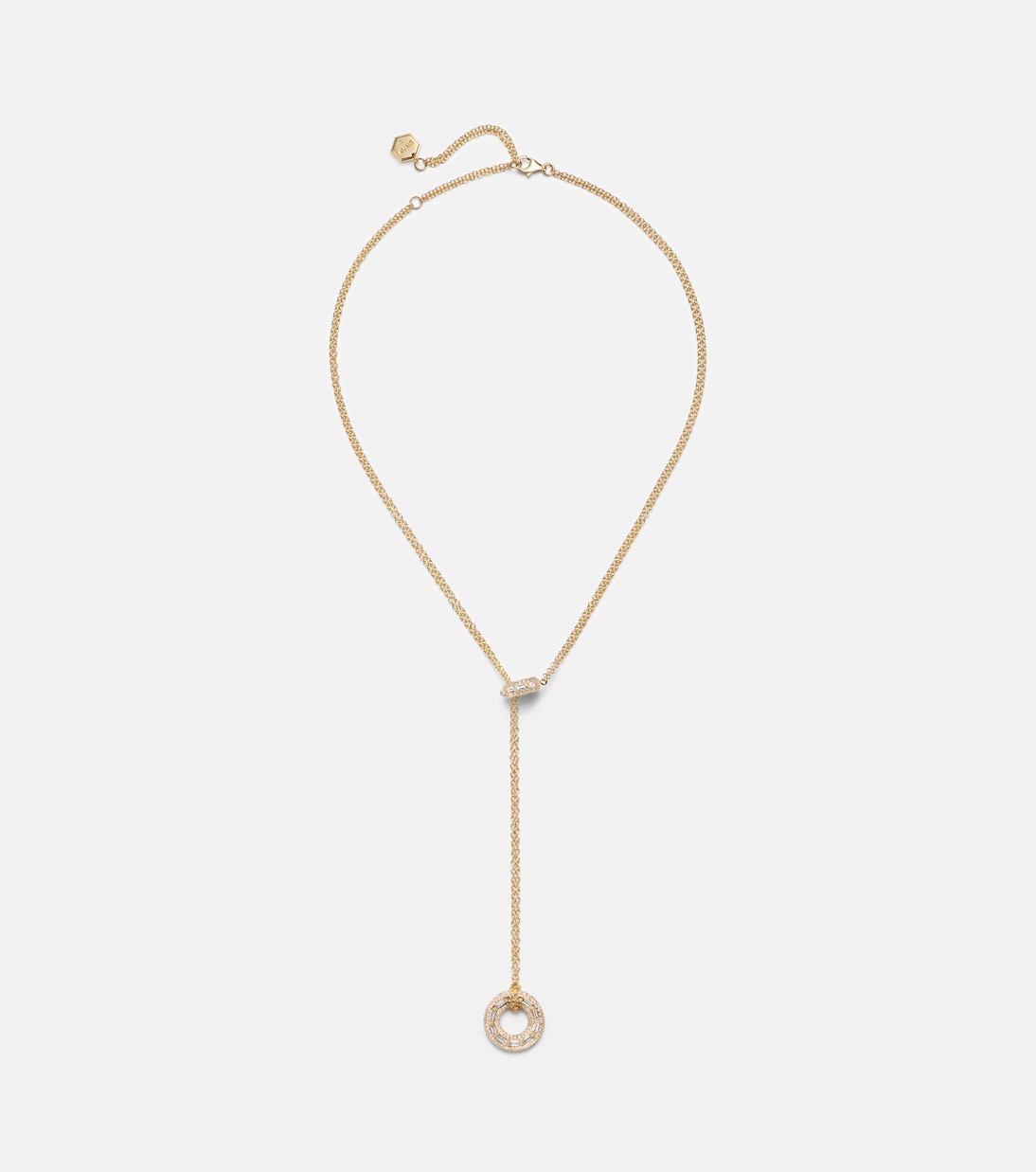 Collier Orbit Lariat en or 18 ct et diamants | Shay Jewelry