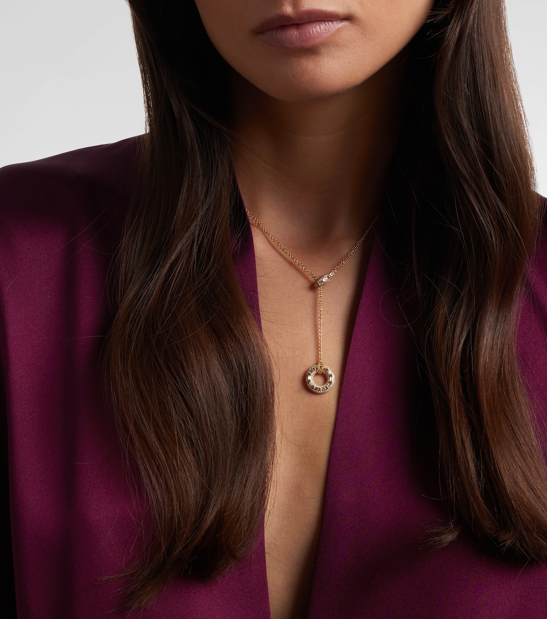 Collier Orbit Lariat en or 18 ct et diamants | Shay Jewelry