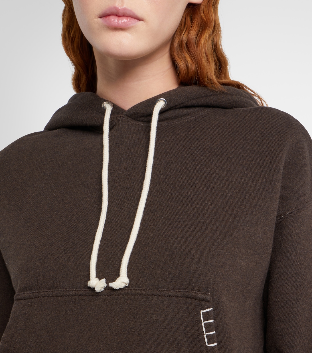 Felpa cropped in cotone con cappuccio | JW Anderson