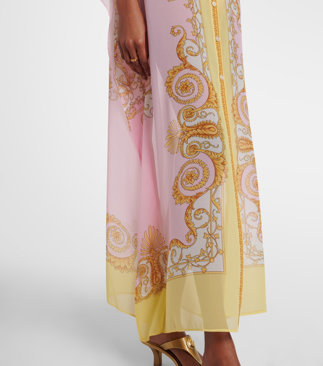 Caftano Underwater Barocco in georgette | Versace