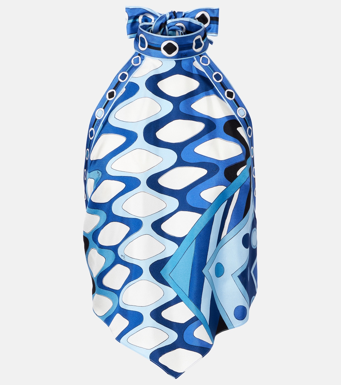 Vivara cropped silk top  | Pucci