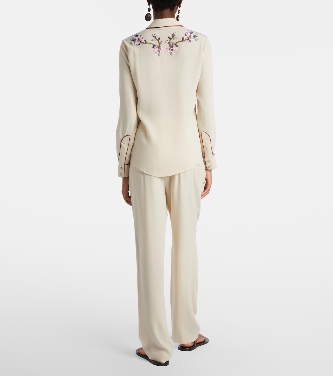 Gerade Hose Honie aus Crêpe | Isabel Marant