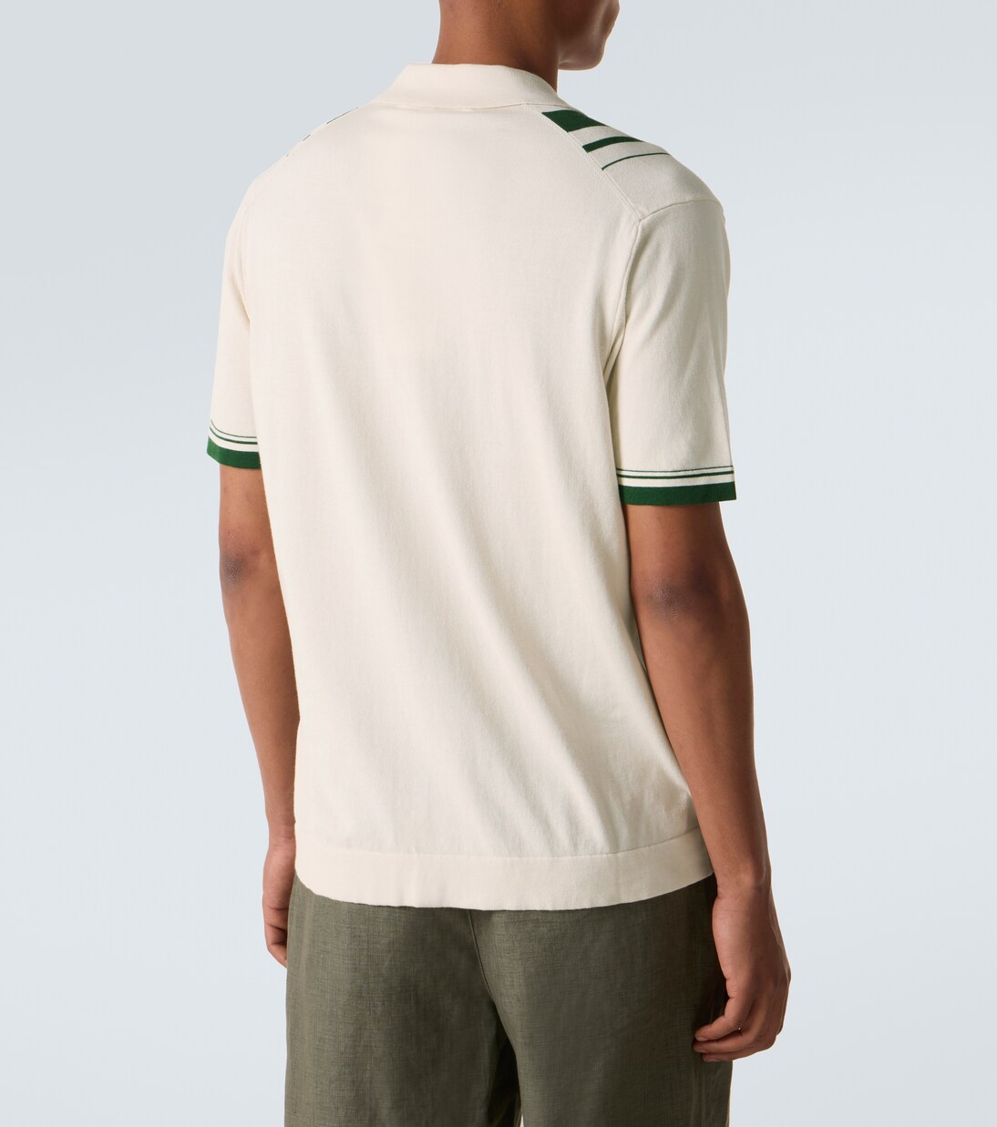 Tiernan striped cotton bowling shirt | Orlebar Brown
