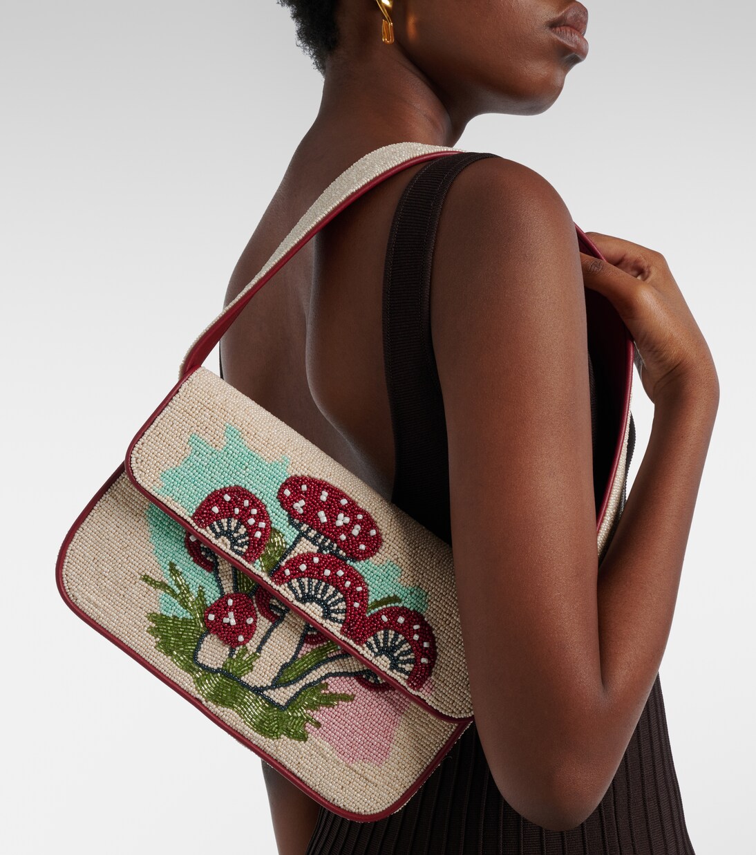 Verzierte Schultertasche Tommy | Staud