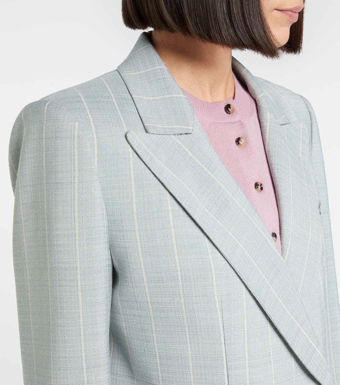 After You Charmer pinstripe double-breasted blazer | Blazé Milano