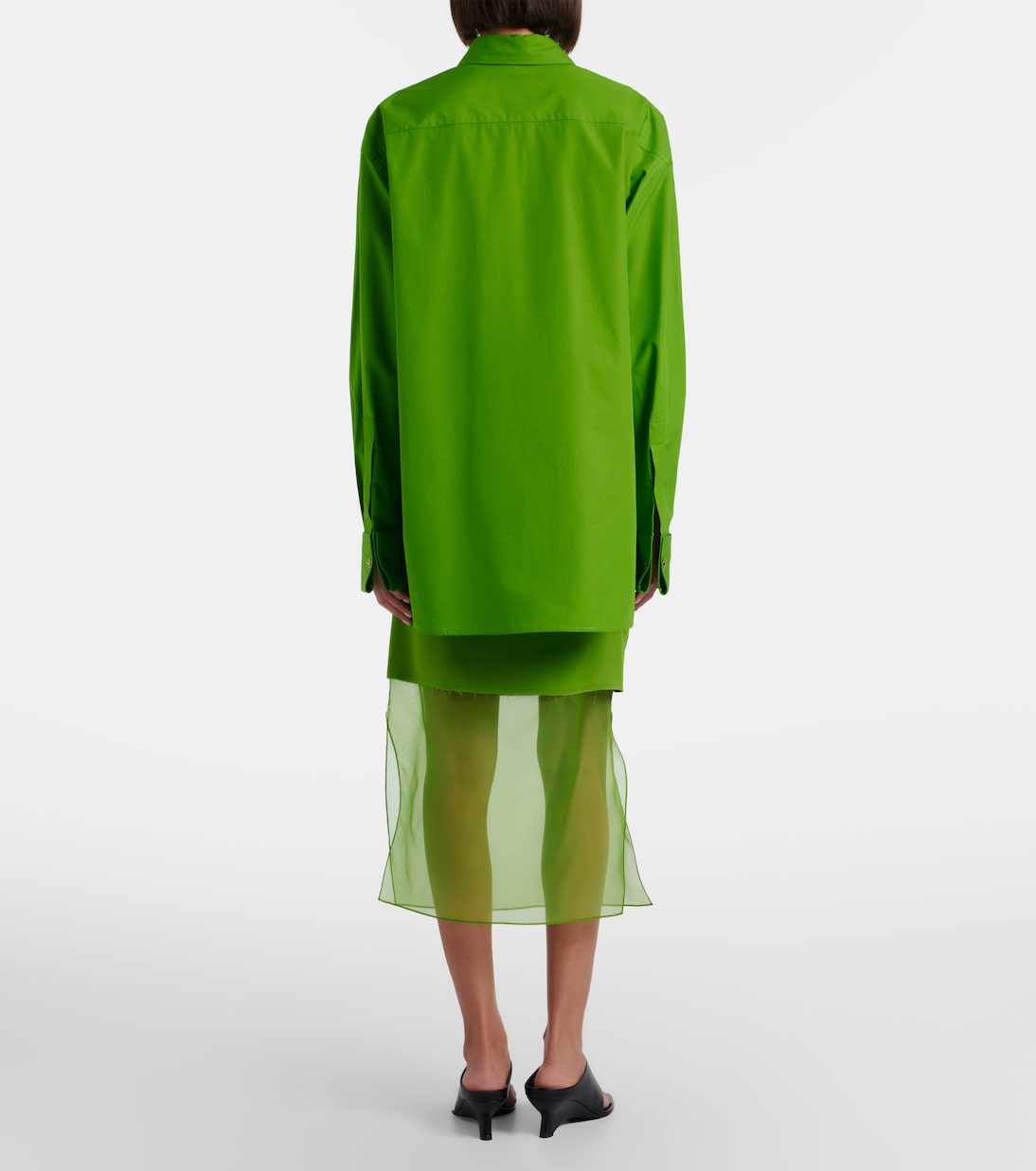 Sybil layered midi skirt | Khaite