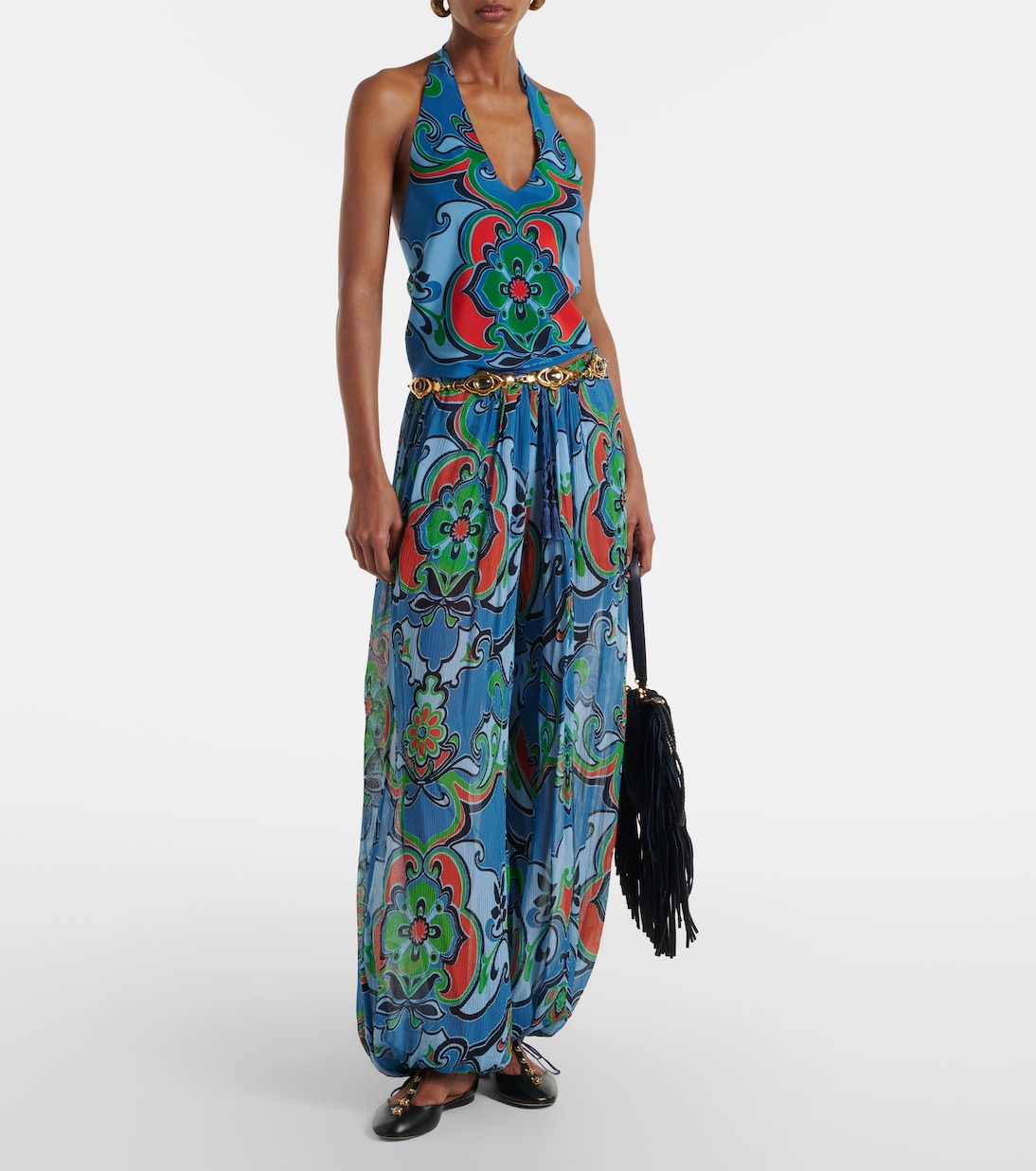 Printed silk top | Etro