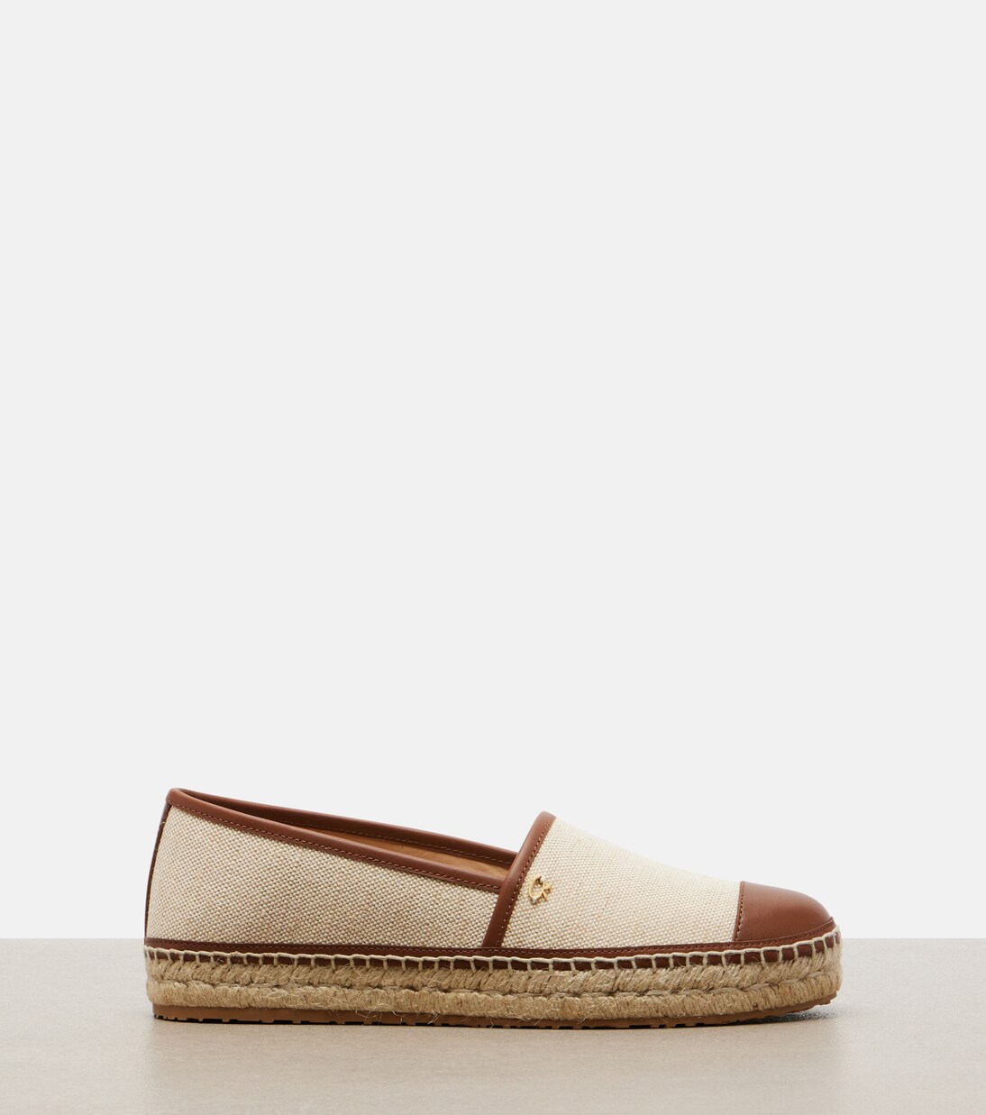 Leather-trimmed canvas espadrilles | Gianvito Rossi