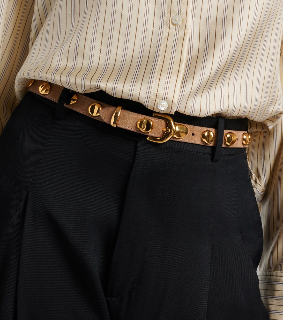 Vaal embellished suede belt | Amanu