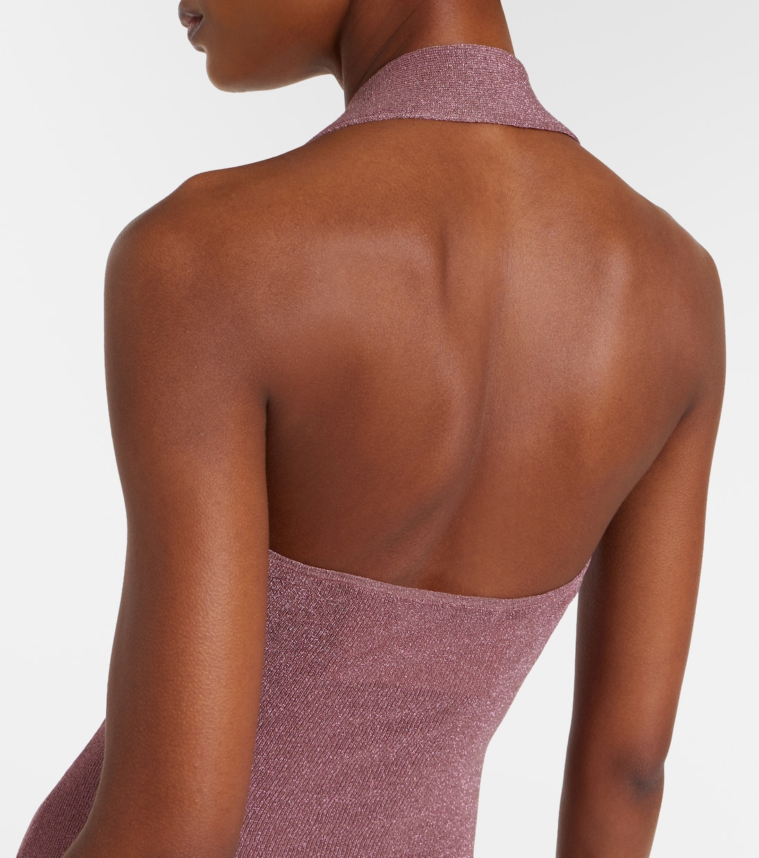 Knitted lamé maxi dress | Aya Muse