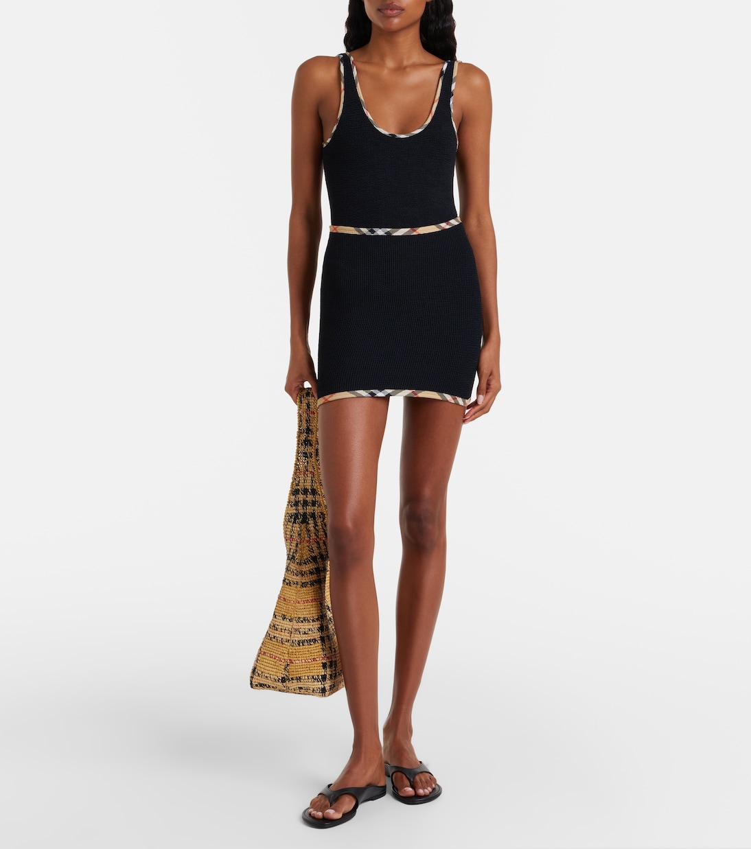 x Hunza G pareo Devyn con Burberry Check | Burberry