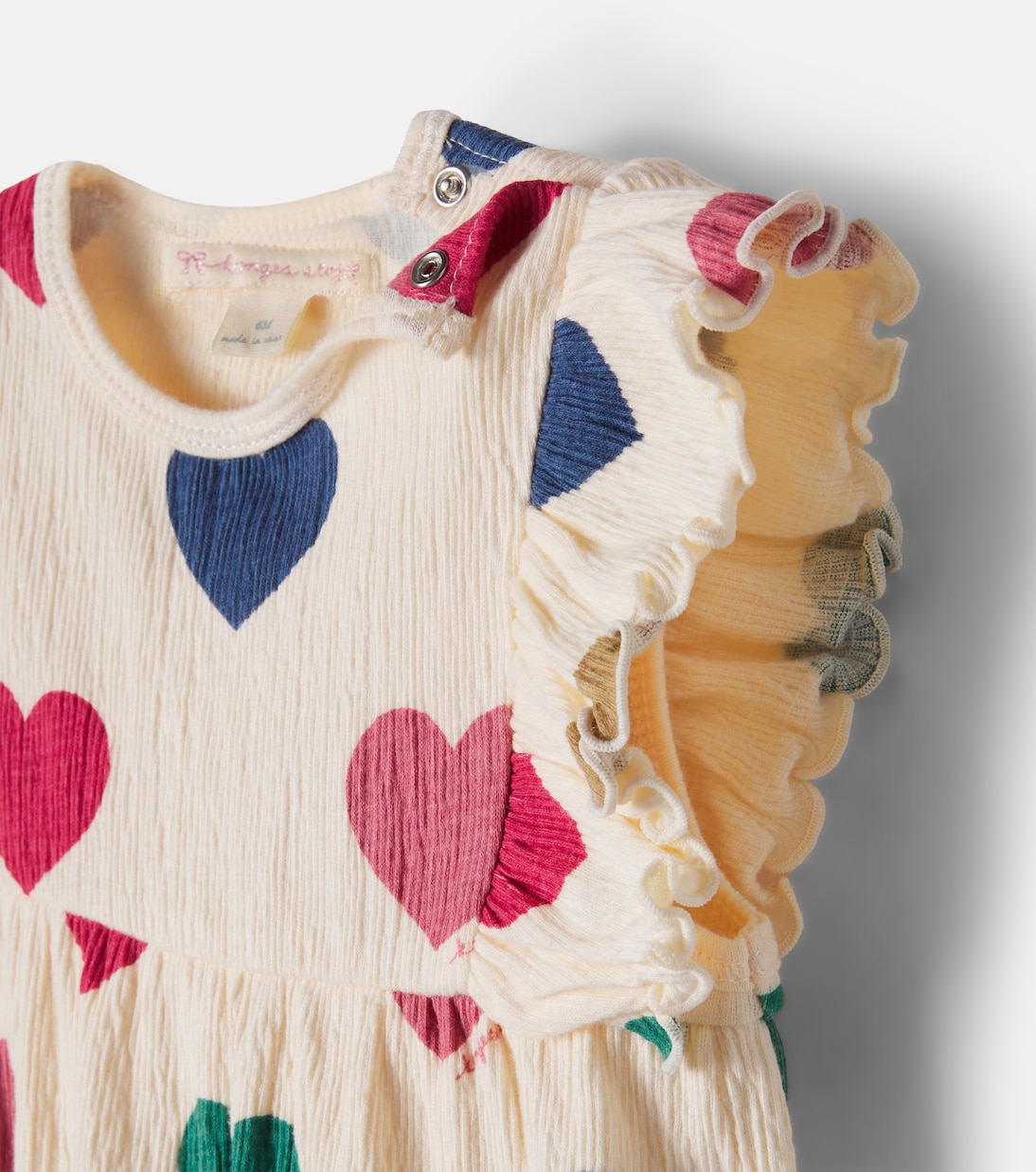 Baby Chleo printed cotton-blend playsuit | Konges Sløjd