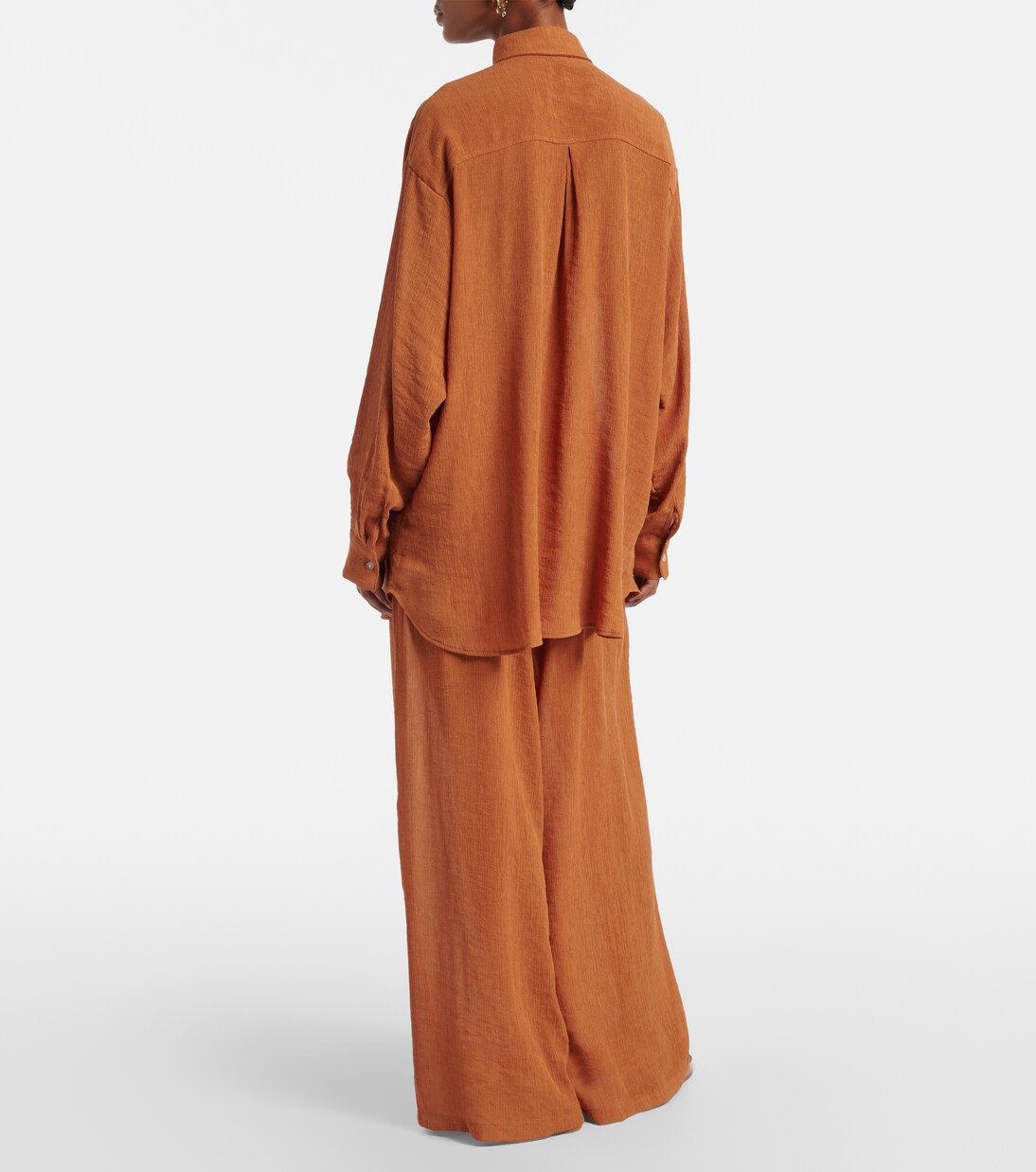 Mika seersucker wide-leg pants | Jade Swim