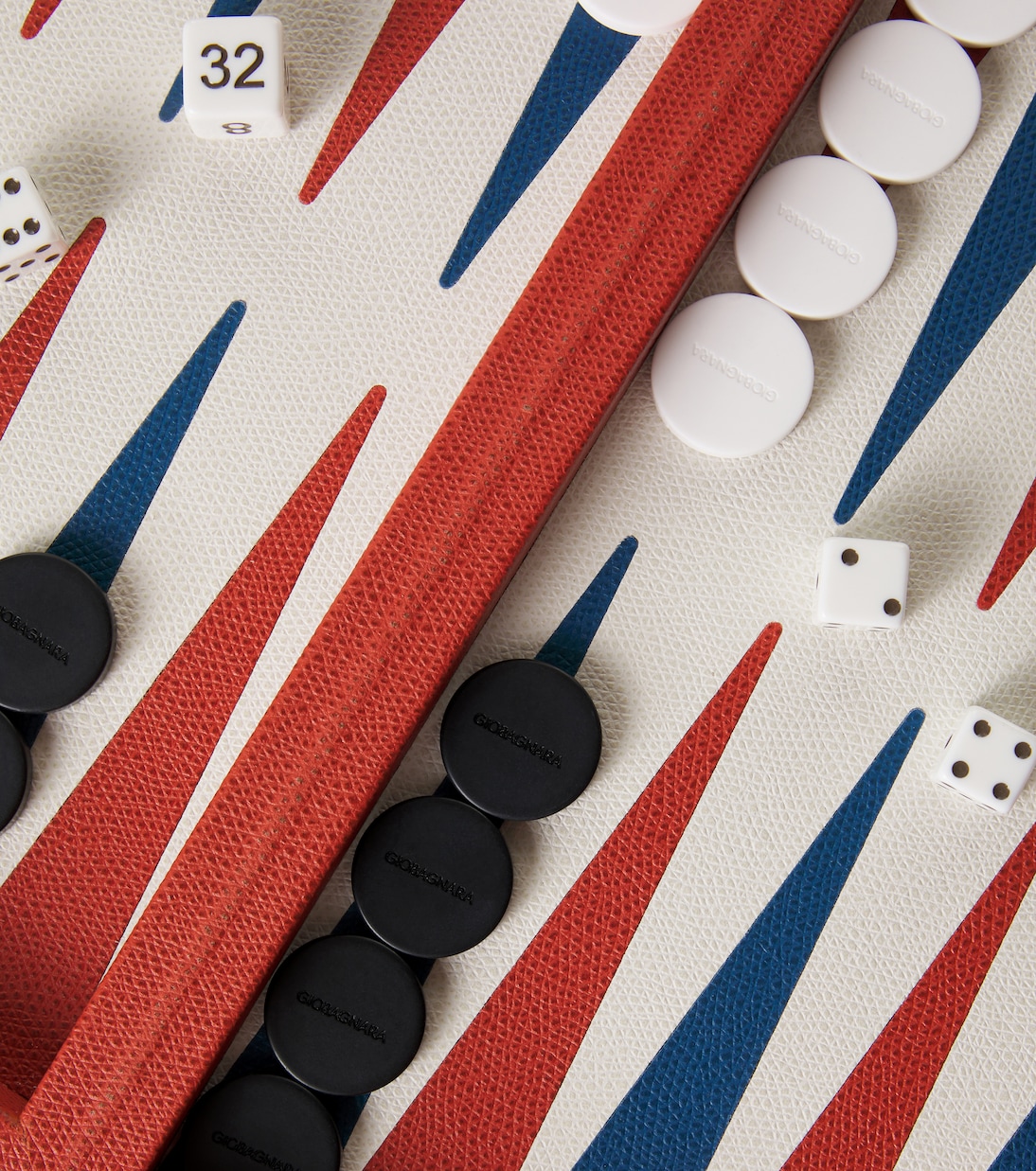 Phileas Miniature leather backgammon case | Giobagnara