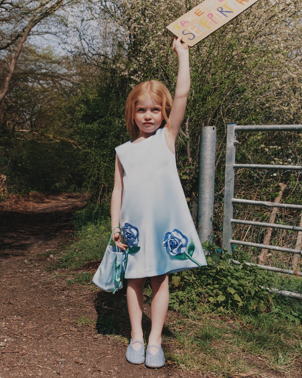 Robe à appliqués floraux | Self-Portrait Kids