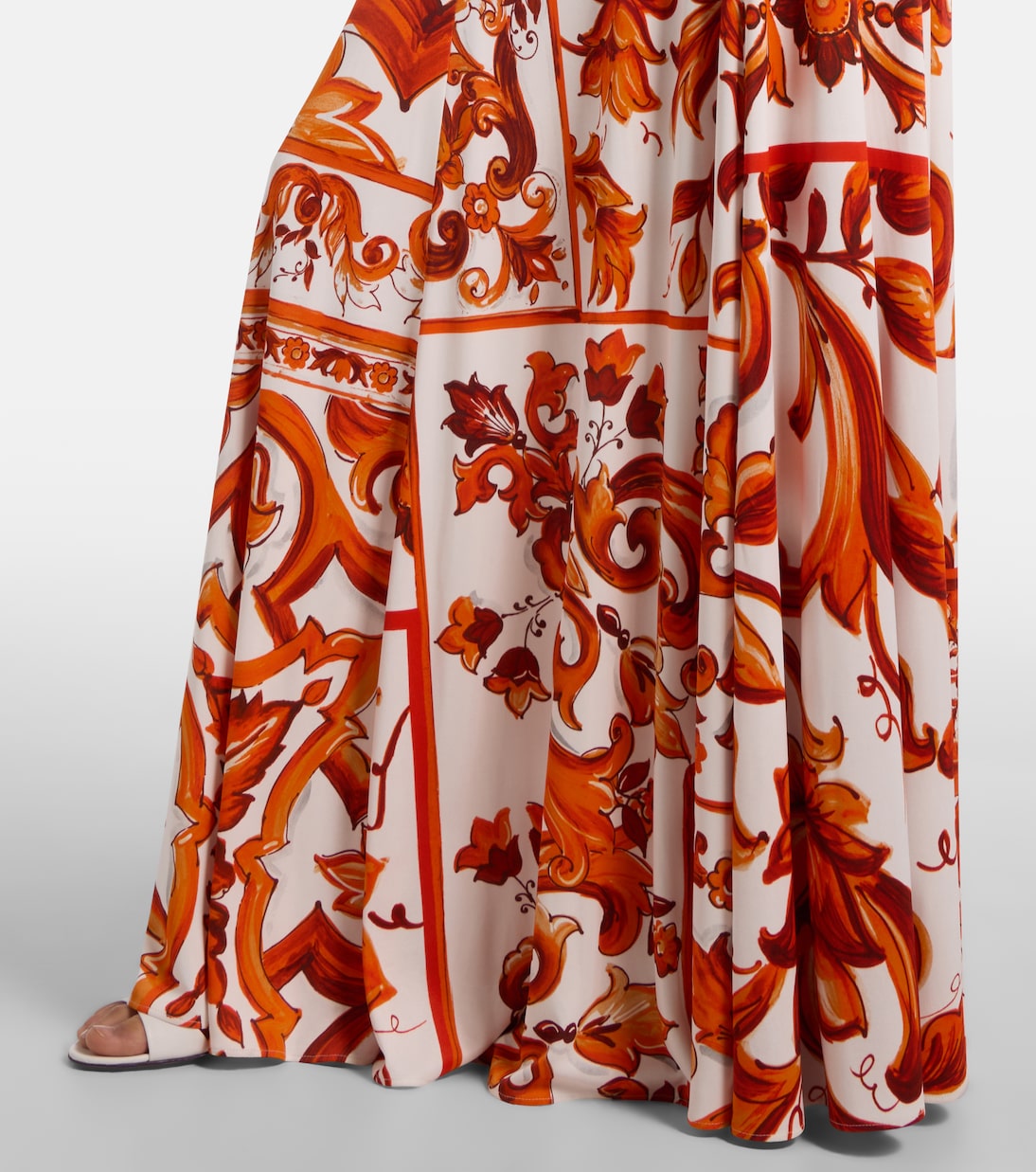 Midikleid Majolica aus Organza | Dolce&Gabbana
