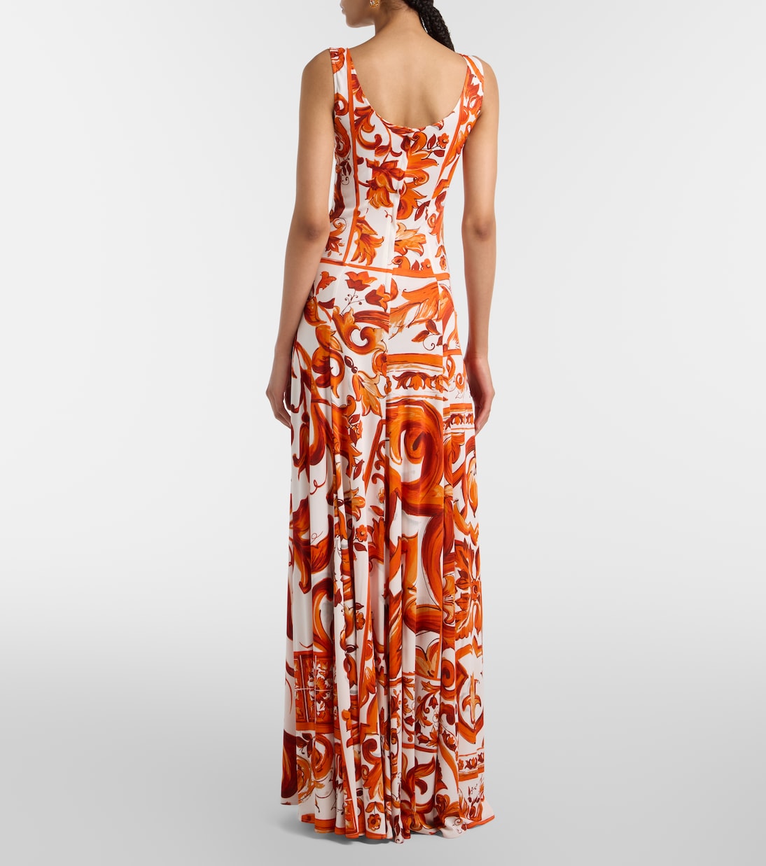 Midikleid Majolica aus Organza | Dolce&Gabbana