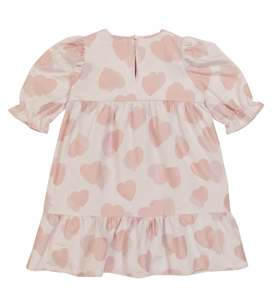 Robe en jacquard de coton mélangé à cœur | Stella McCartney Kids