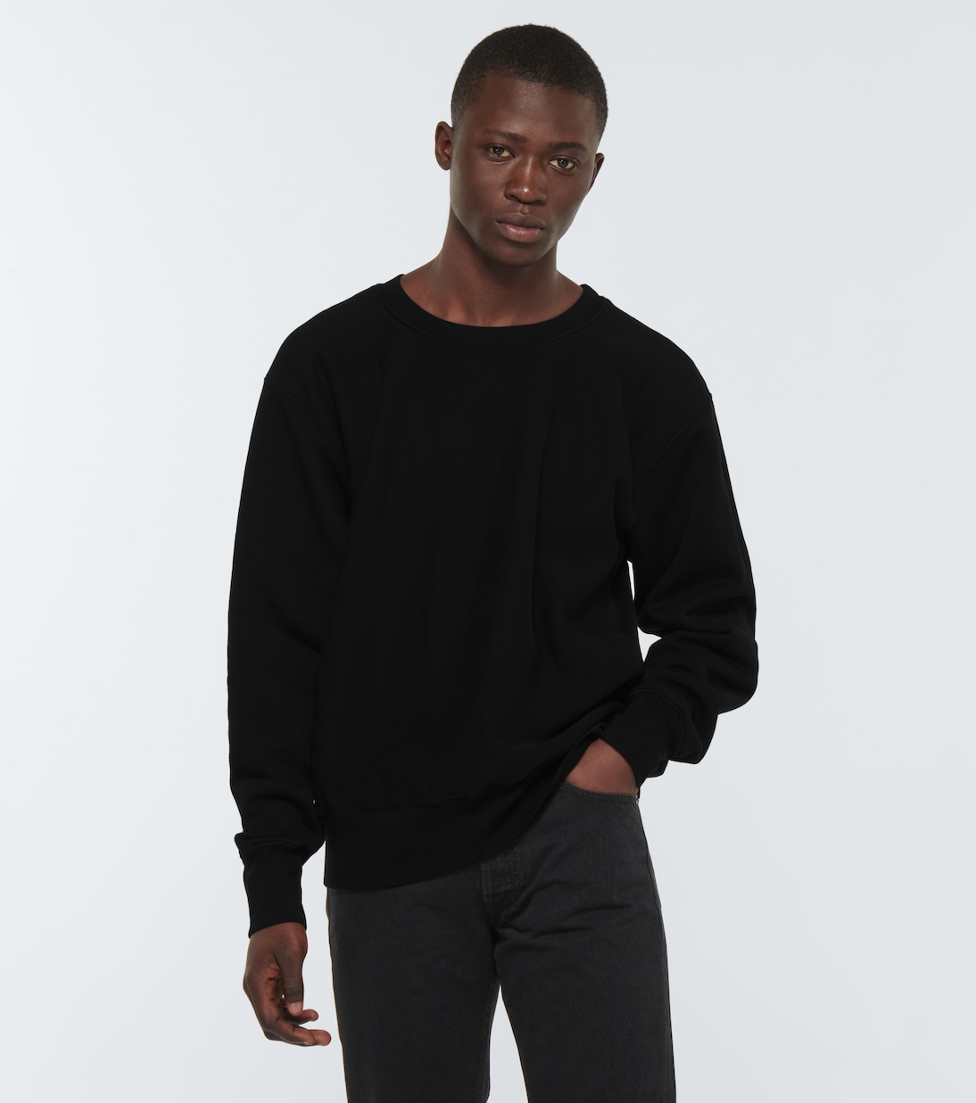 Cotton fleece sweatshirt | Les Tien