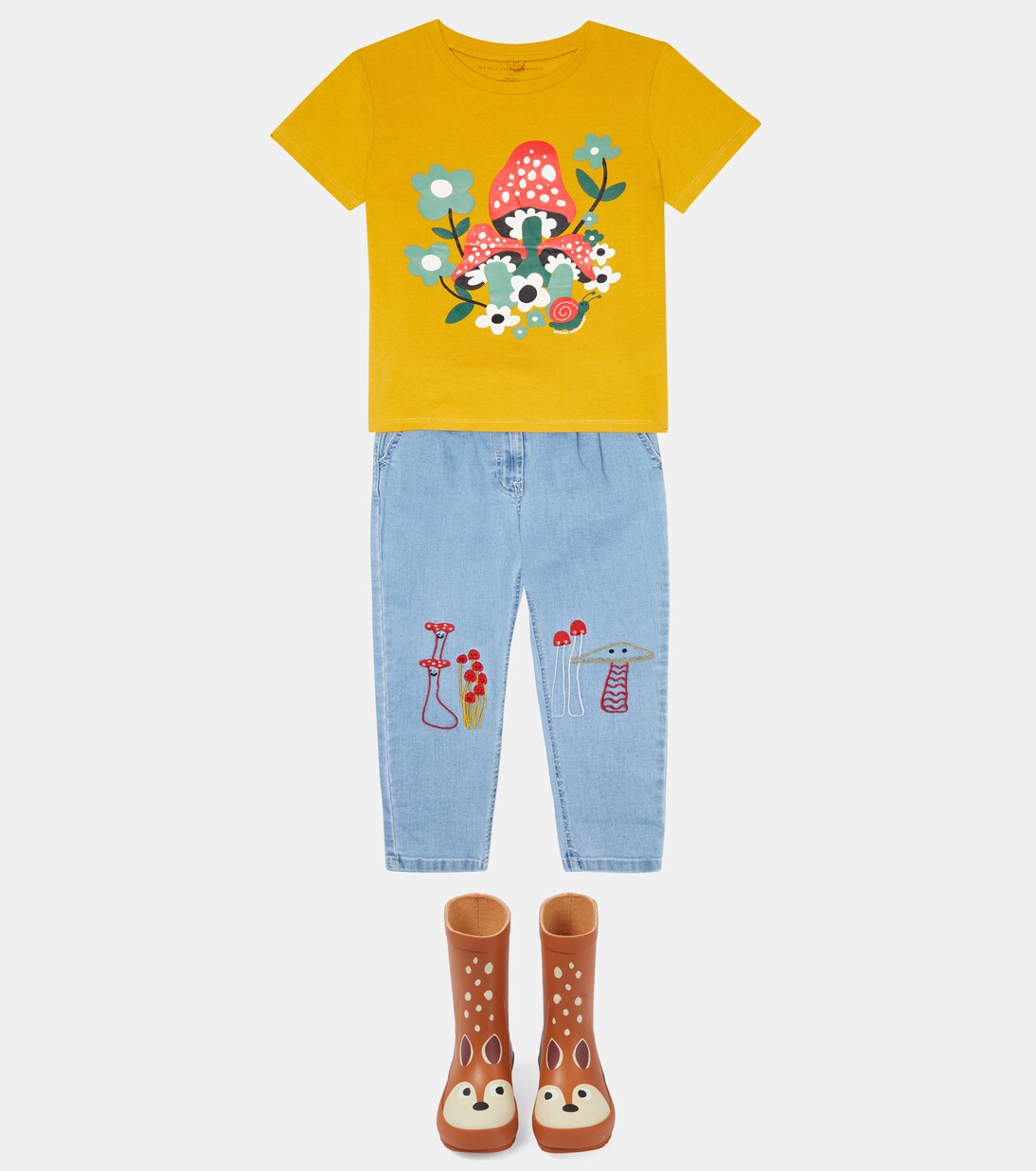 Printed cotton jersey T-shirt | Stella McCartney Kids