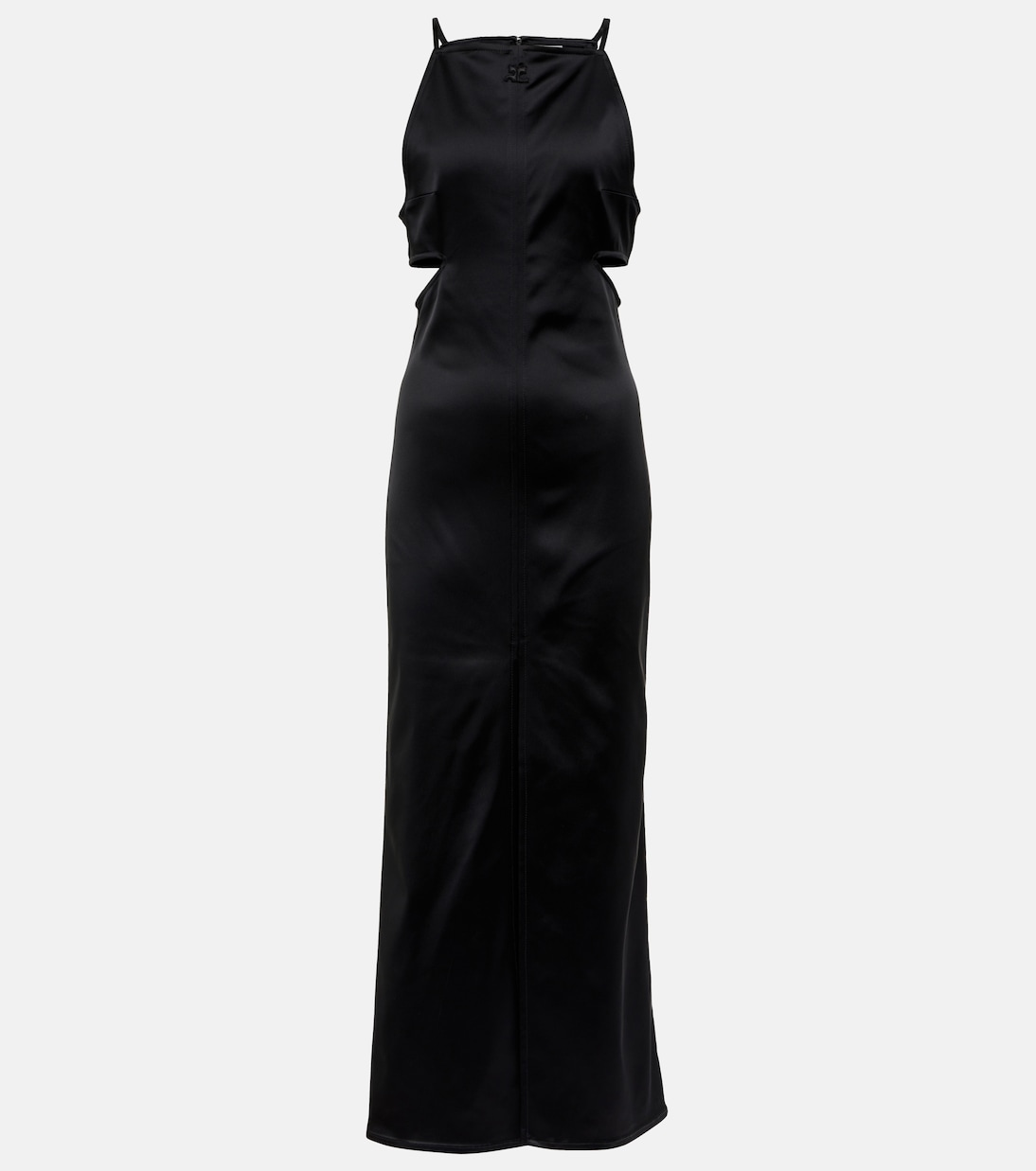 Robe longue Swallow en satin | Courrèges