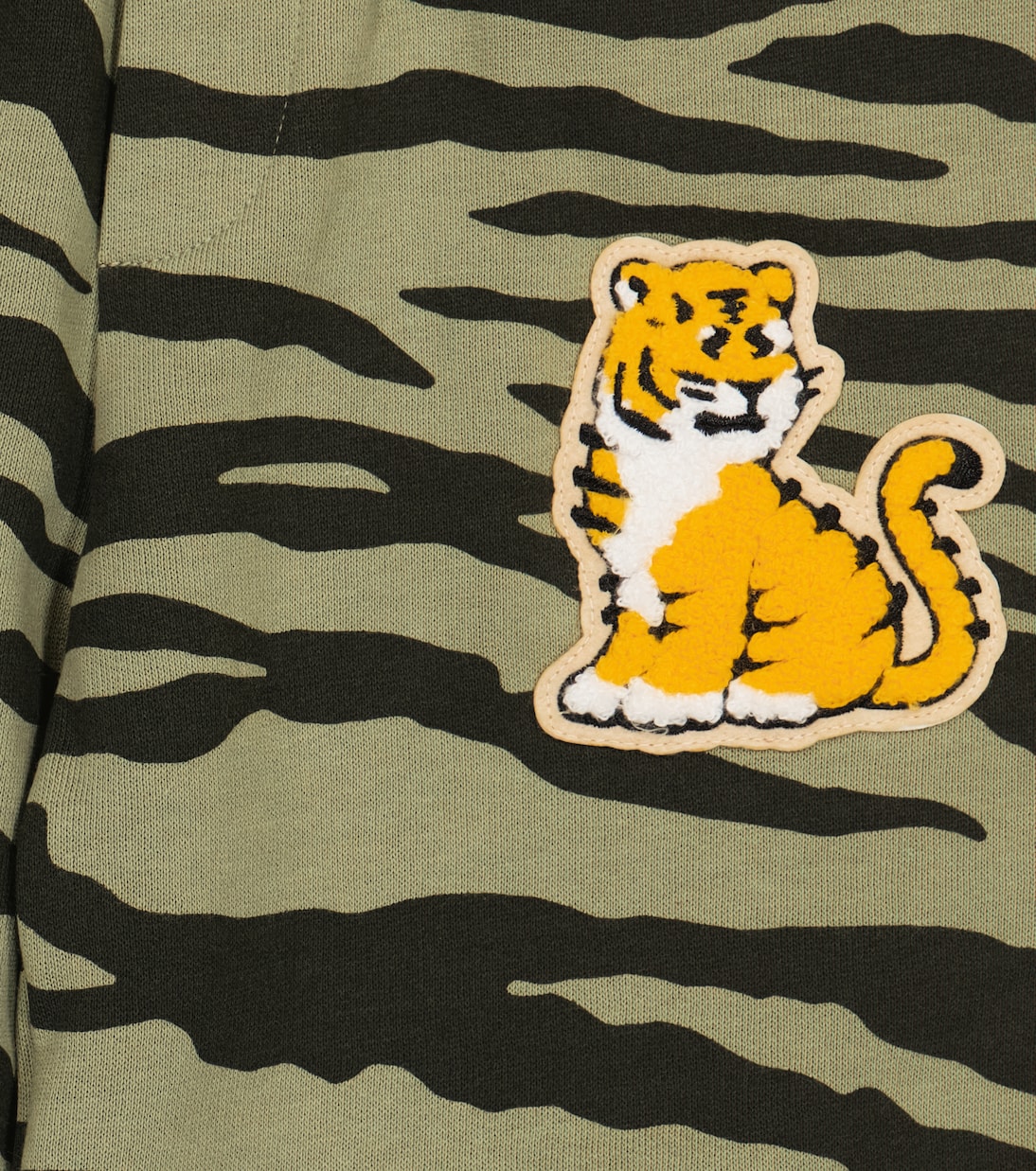 Tiger-print cotton jersey sweatpants | Kenzo Kids