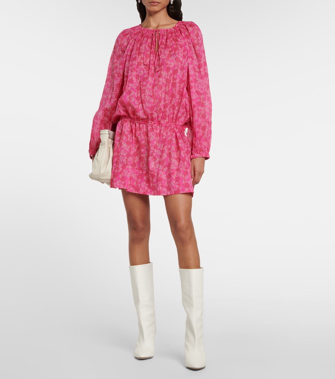 Robe tunique Parsley en coton à fleurs | Marant Etoile