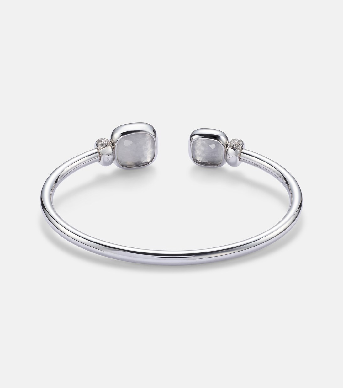 Bracelet Nudo en or blanc 18 ct, diamants et topazes | Pomellato