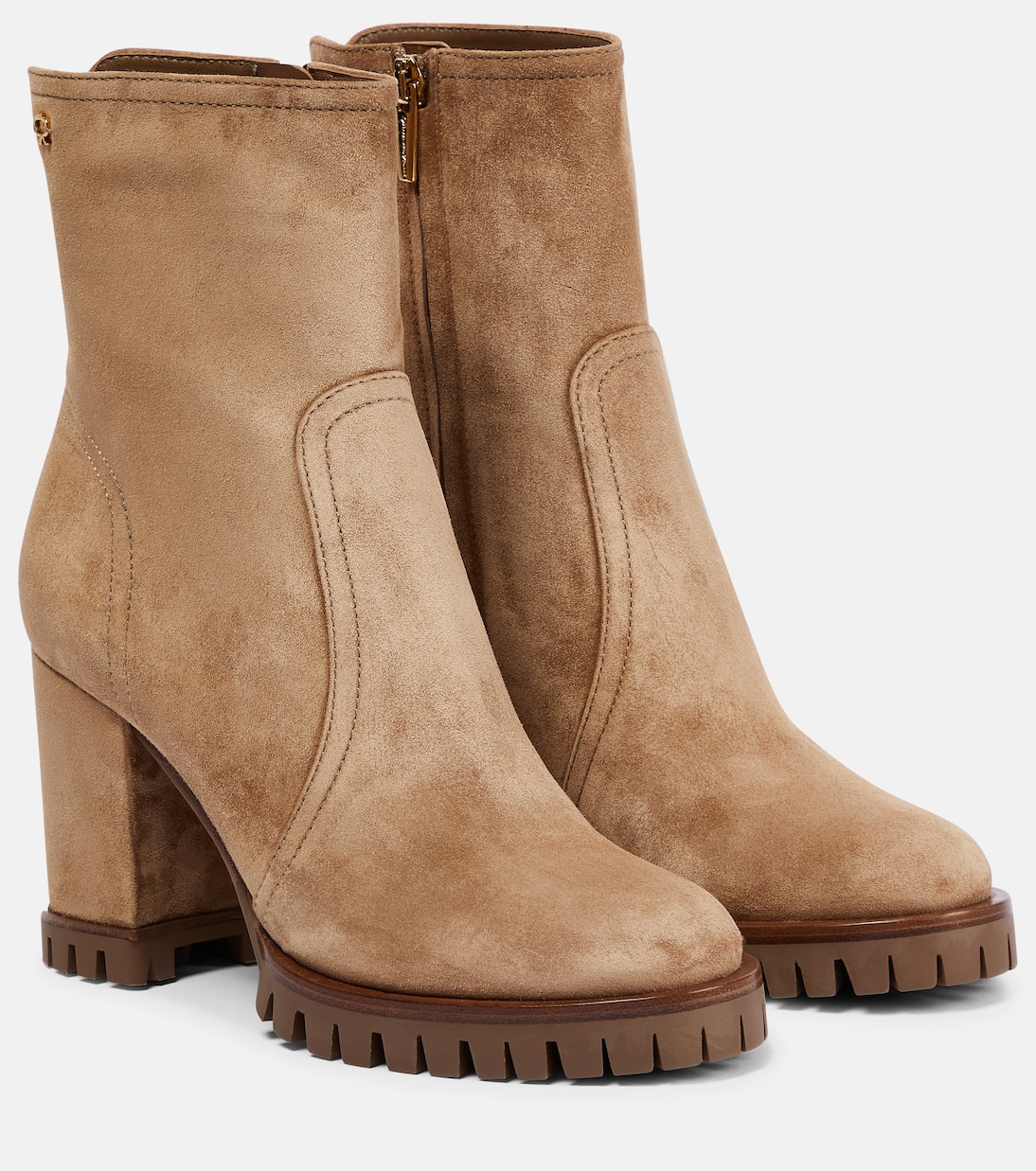 Ankle Boots Timber aus Veloursleder | Gianvito Rossi