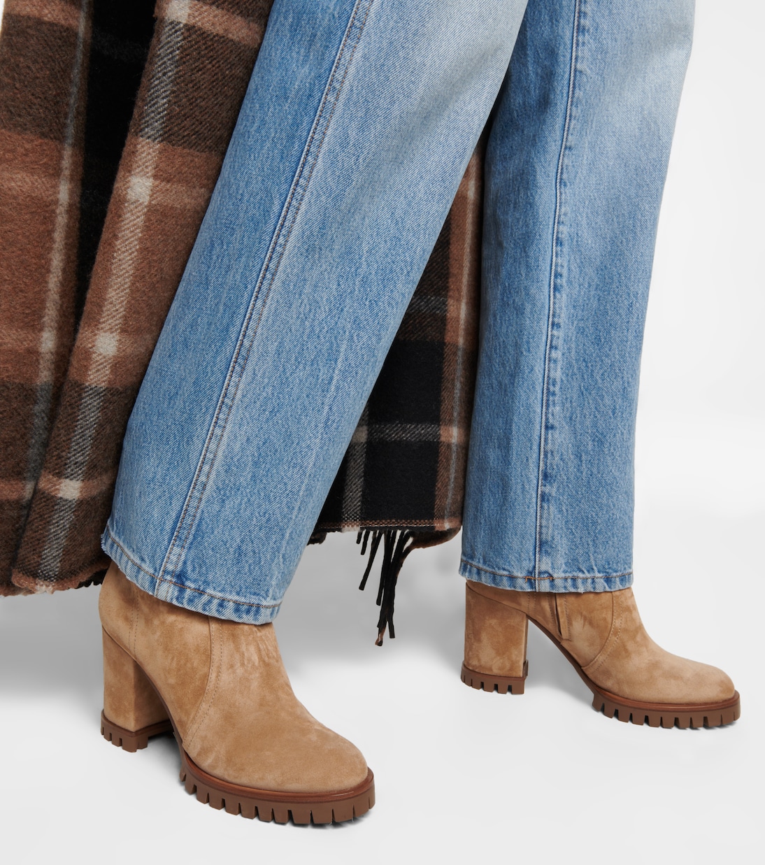 Ankle Boots Timber aus Veloursleder | Gianvito Rossi