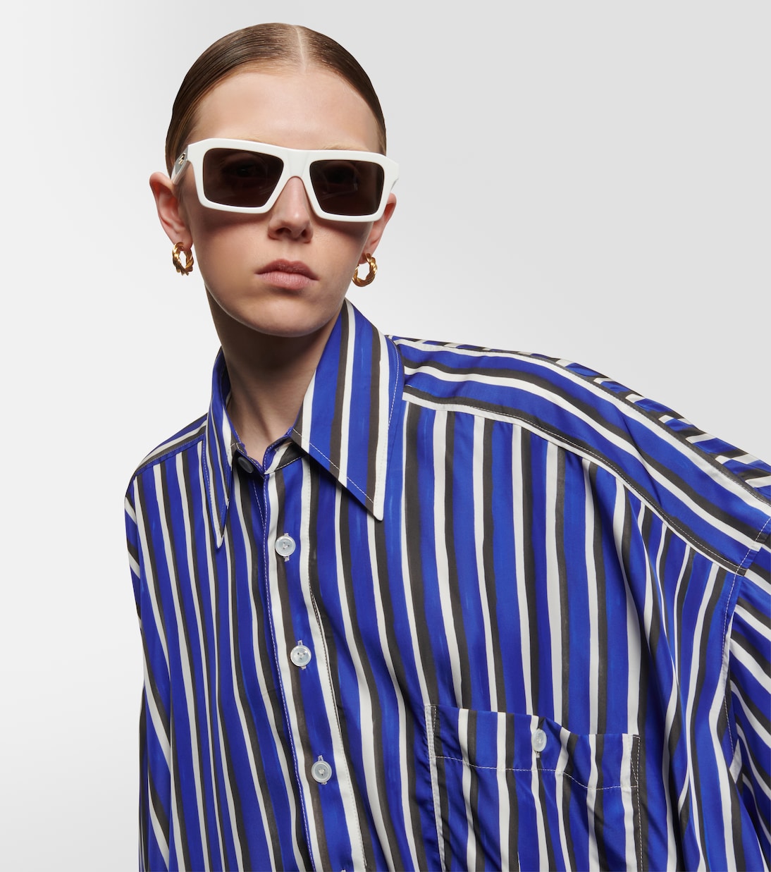 렉탱귤러 선글라스 | Bottega Veneta