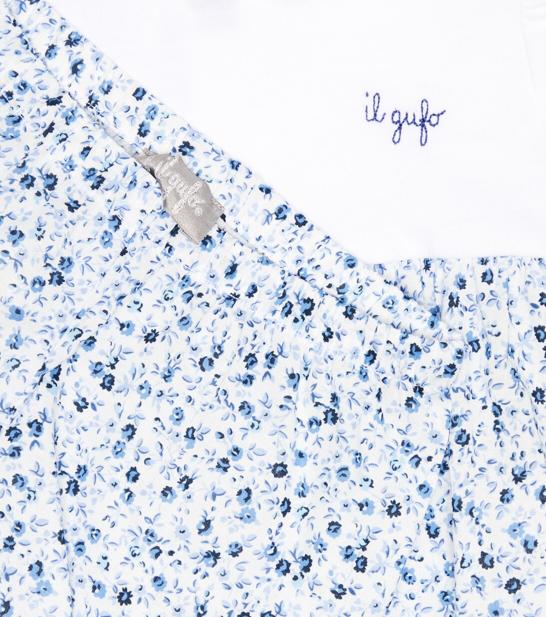 Baby cotton dress and shorts | Il Gufo