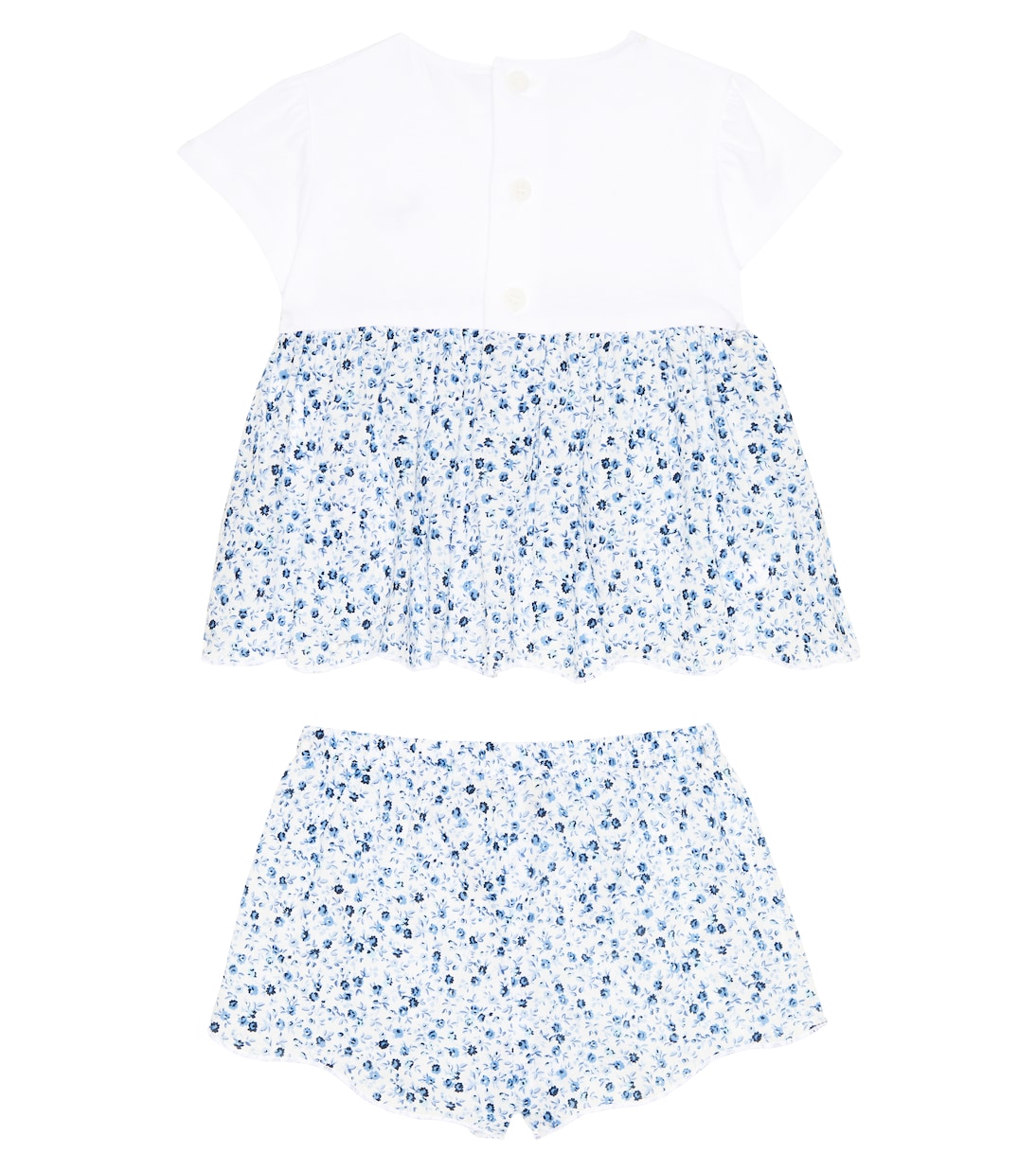 Baby cotton dress and shorts | Il Gufo