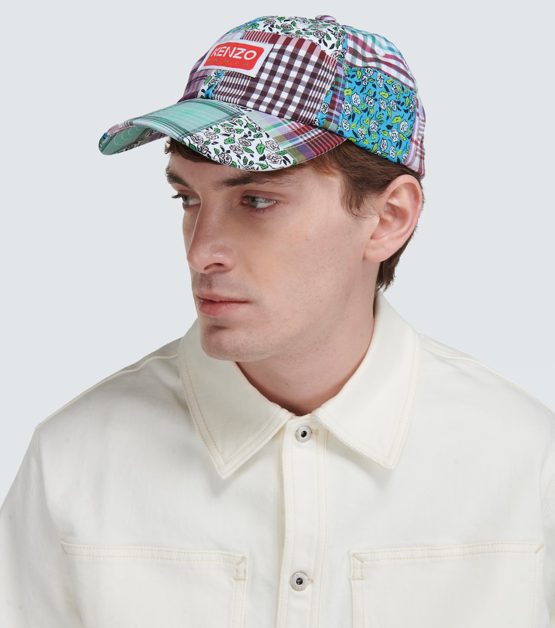 Gorra de algodón y seda a cuadros | Kenzo