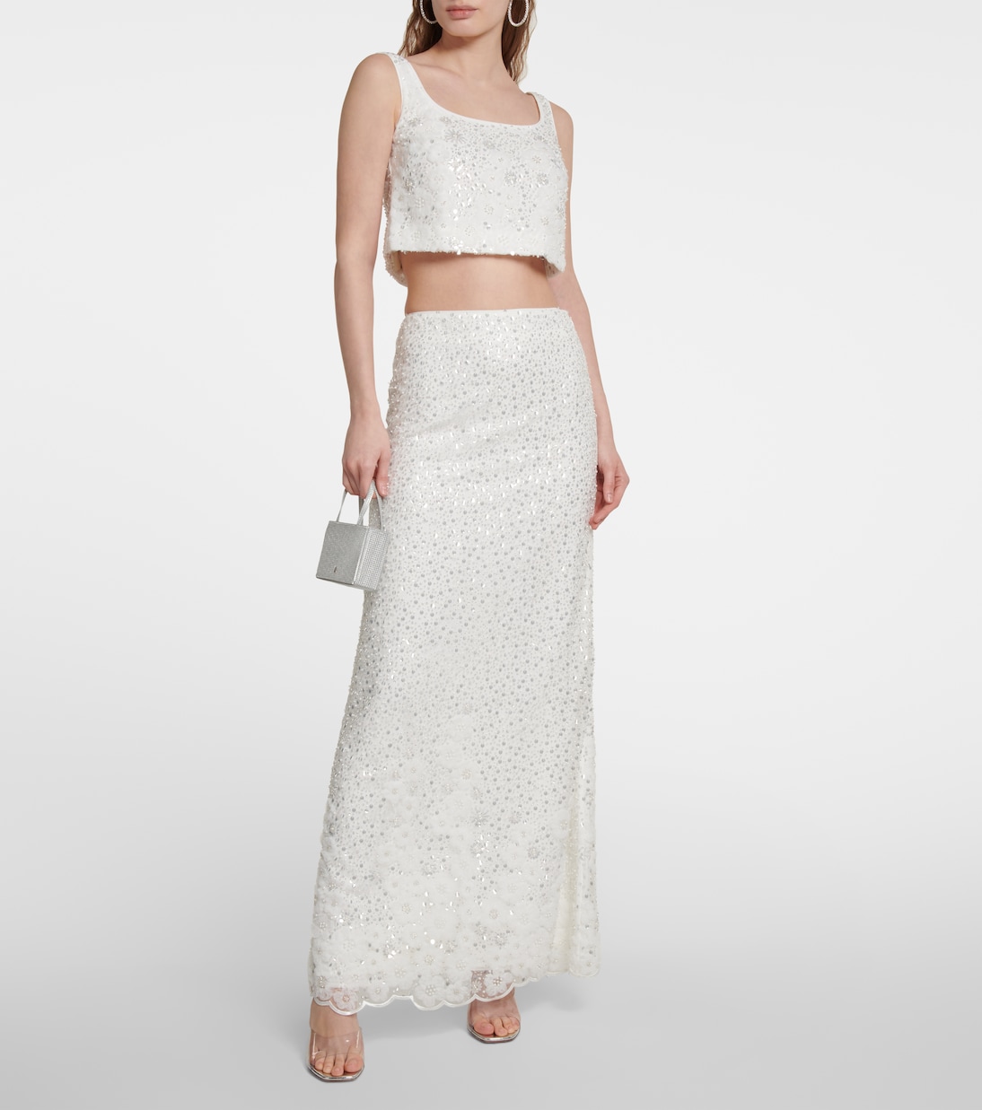 Embellished maxi skirt | Self-Portrait