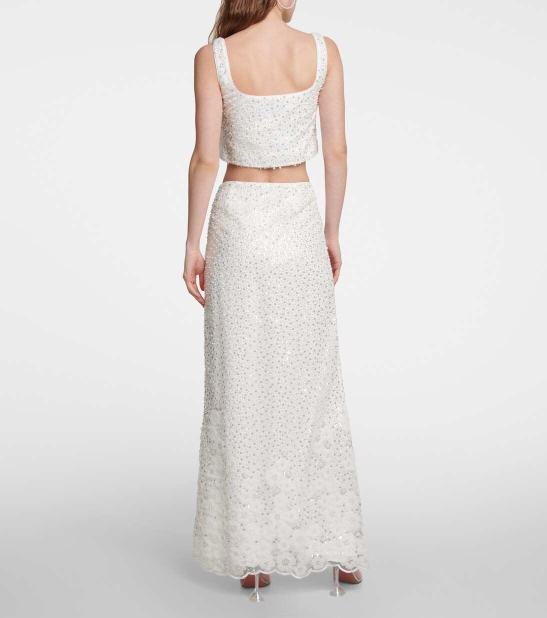 Embellished maxi skirt | Self-Portrait