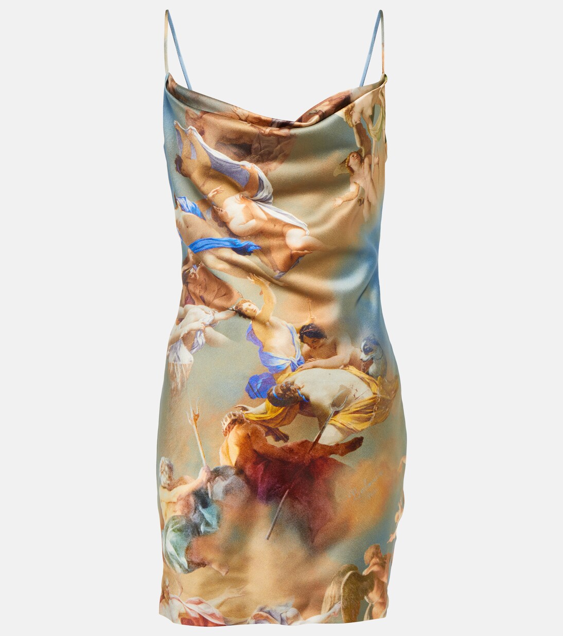 Printed satin minidress | Balmain