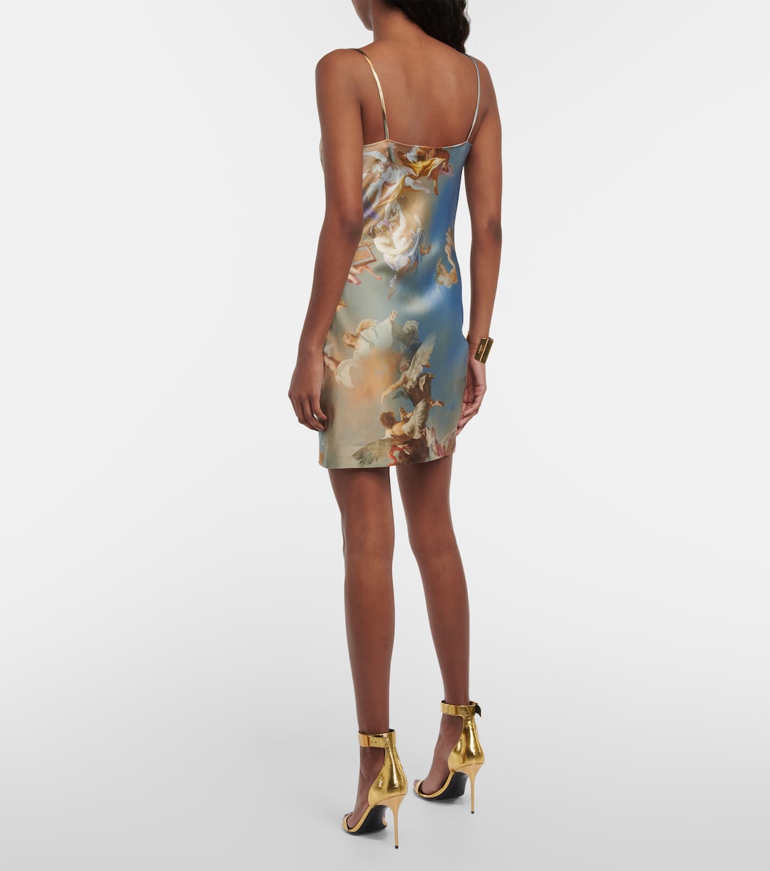 Printed satin minidress | Balmain