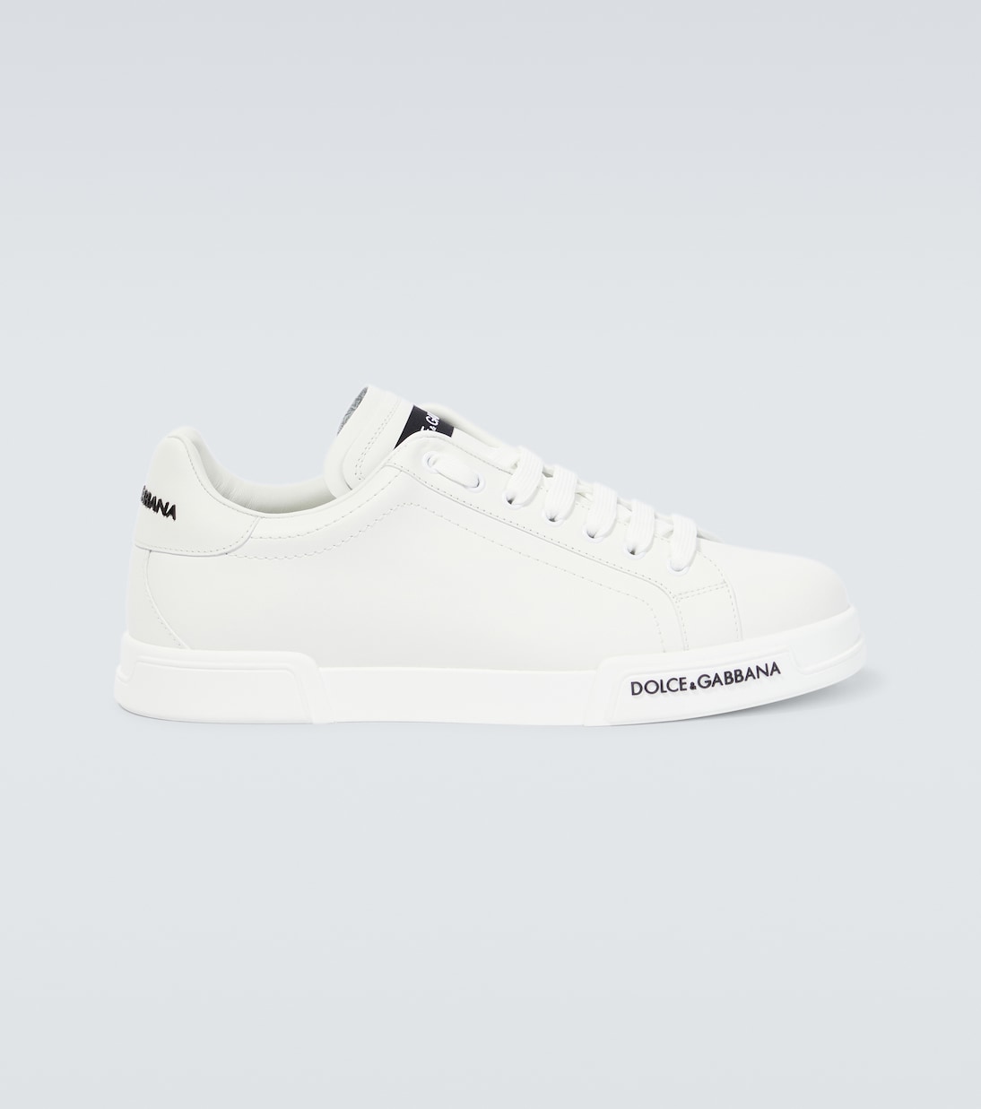 Sneakers in pelle con logo | Dolce&Gabbana