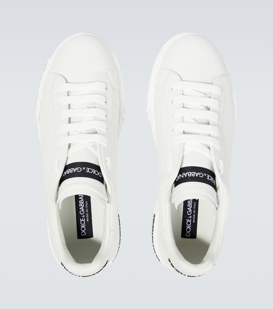 Sneakers in pelle con logo | Dolce&Gabbana