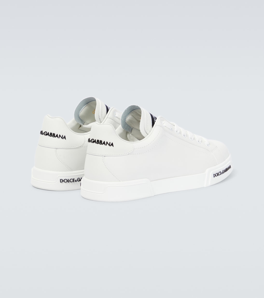 Sneakers in pelle con logo | Dolce&Gabbana
