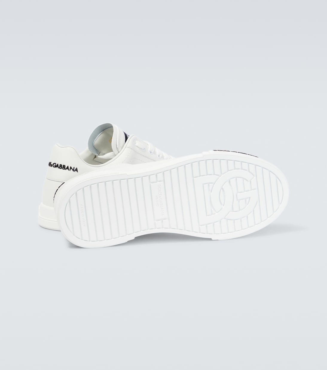 Sneakers in pelle con logo | Dolce&Gabbana