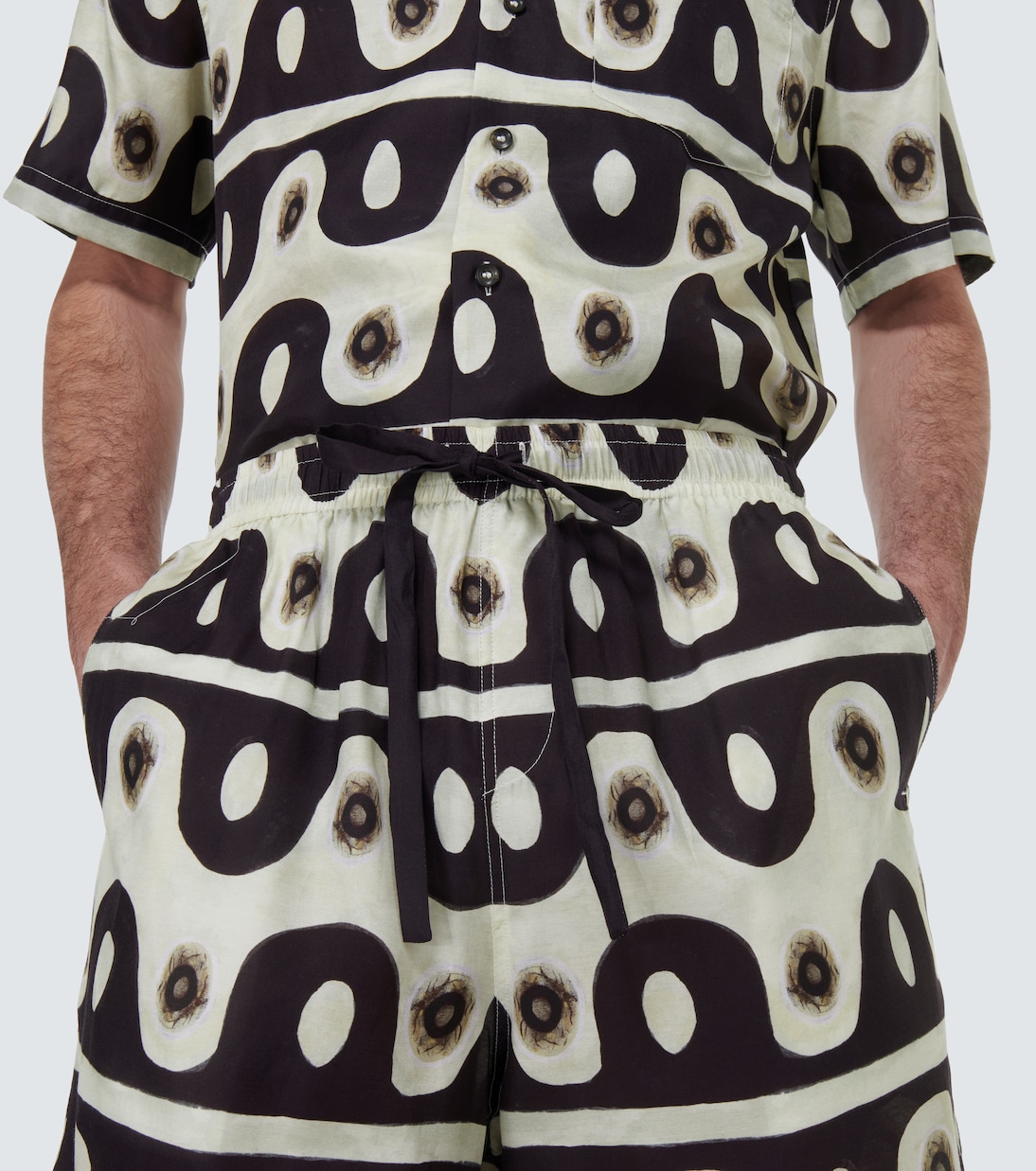 Bedruckte Shorts aus Baumwolle | Commas